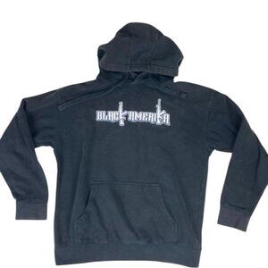 Black Amerika Hoodie Guns Graphic Cotton Heritage YL Adult XS Streetwear